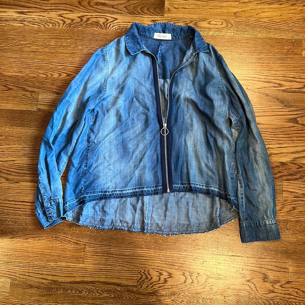 Bella Dahl Zipper Denim Shirt